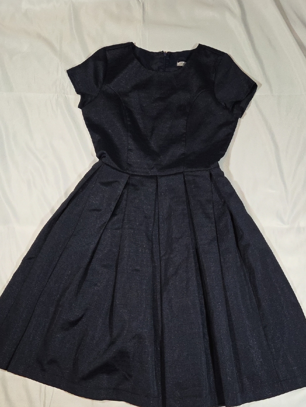 Down East Navy Blue Short Sleeve Dress Size Small